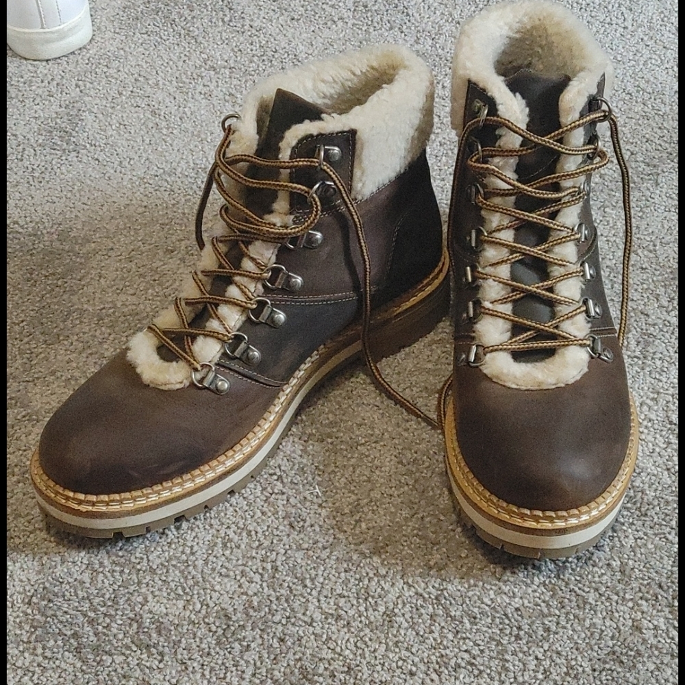 Alpine design winter brown leather boot size 11